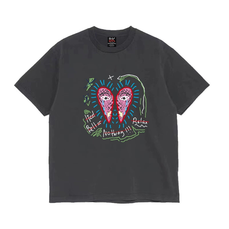 Graphic Design Oversize Short Sleeve T-Shirt WN16609