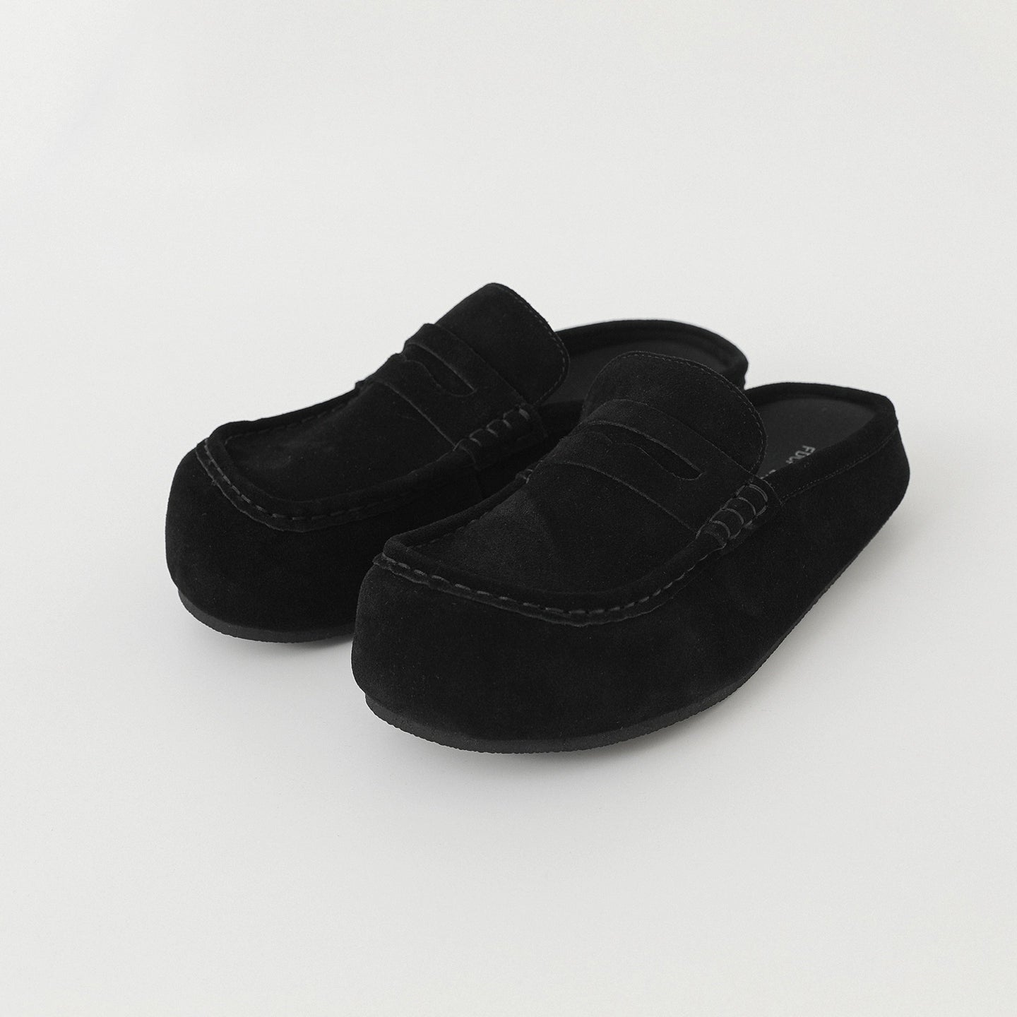 Suede Closed-Toe Mule Loafers WN21260