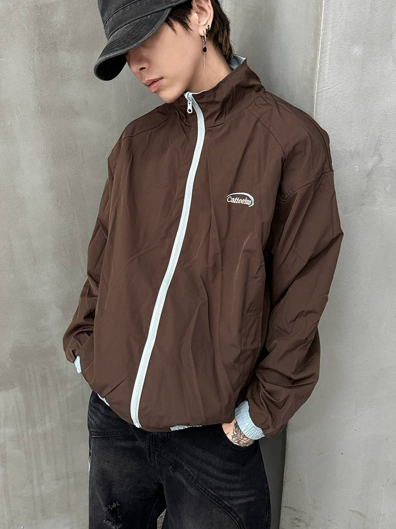 Stand Neck Reversible Zipper Jacket WN21173