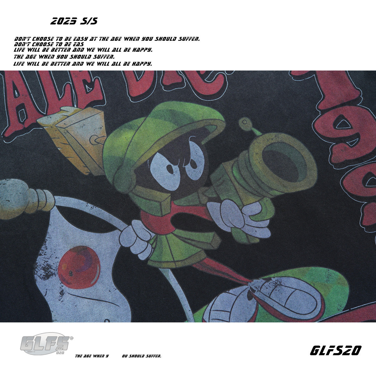Graffiti Cartoon Letter Print Short Sleeve T-Shirt WN26452