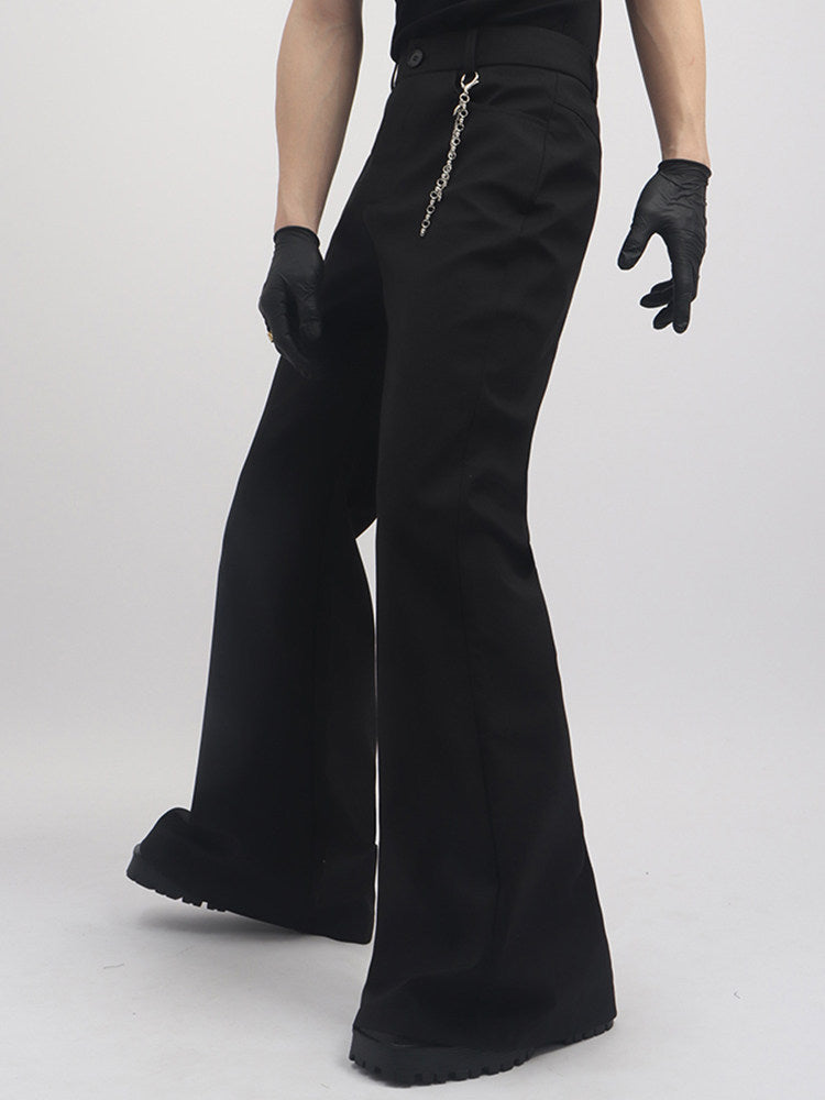 Chain Design Flare Trousers WN23781