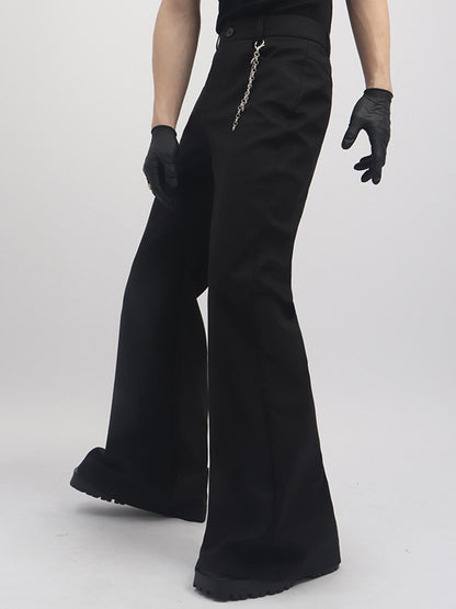 Chain Design Flare Trousers WN23781