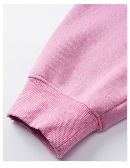 Fleece Lining Zip-Up Wax Dye Zipper Hoodie WN23111