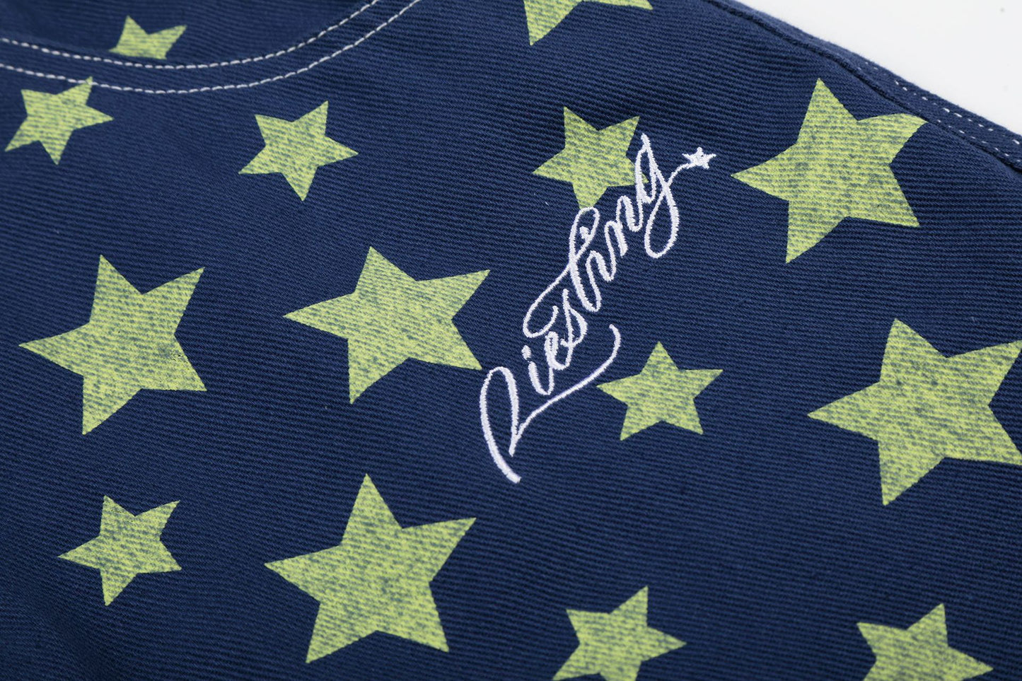 Star Print Denim Half Jeans WN25801