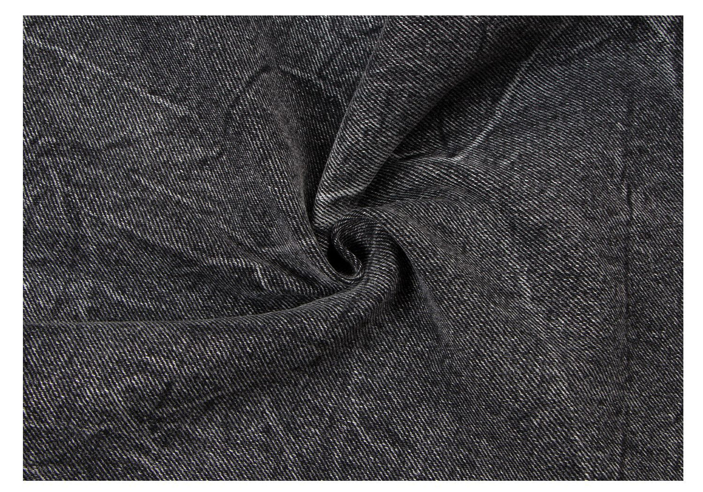 Washed Crinkle Wide Leg Denim Jeans WN26257