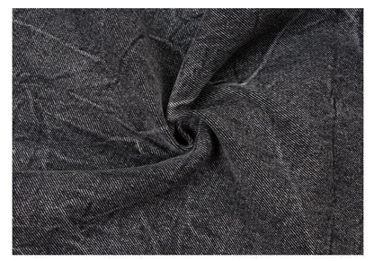 Washed Crinkle Wide Leg Denim Jeans WN26257