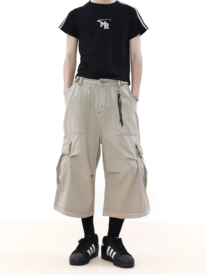 Large Pocket Ankle-length Cargo Pants WN7570