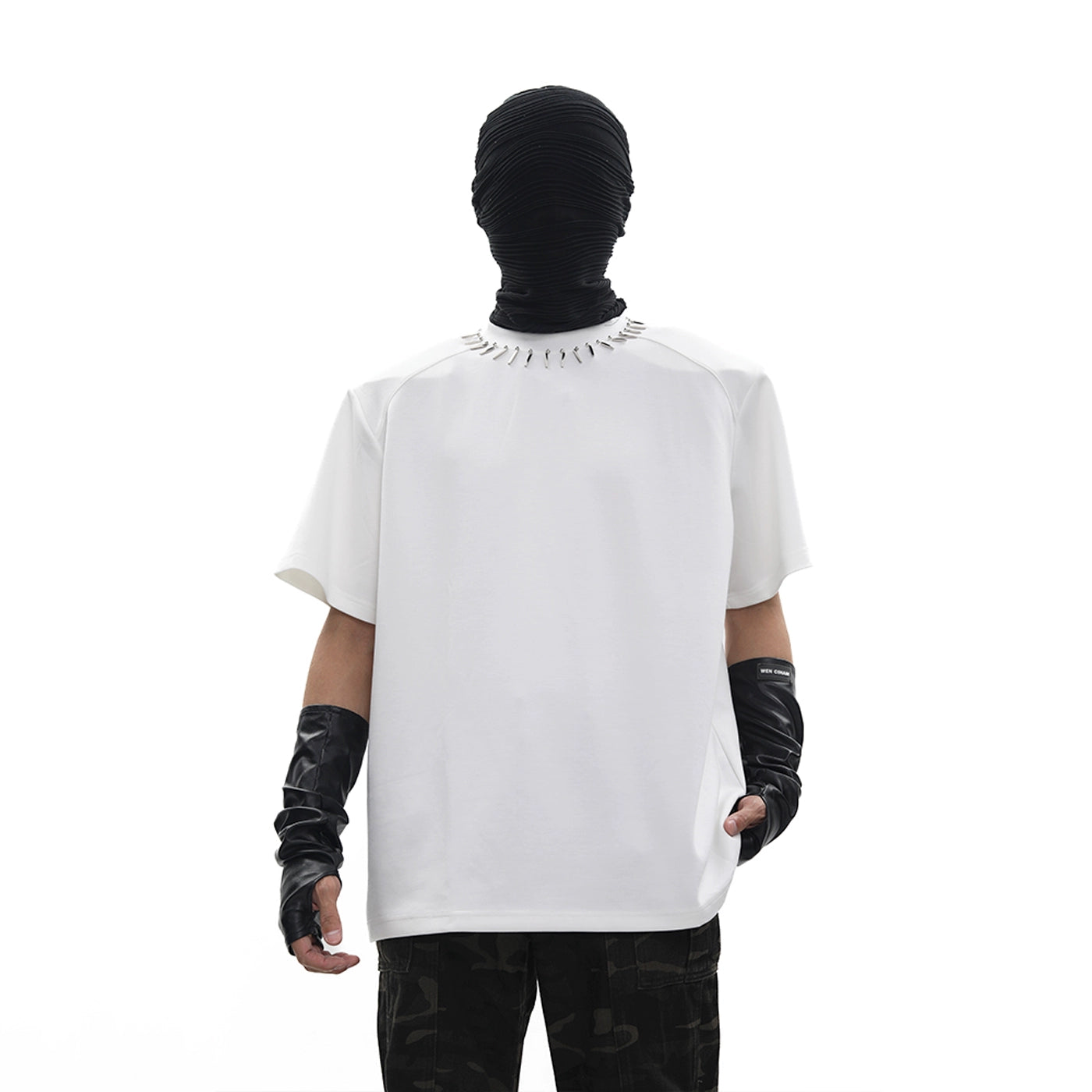 Studs Design Short Sleeve T-Shirt WN18709