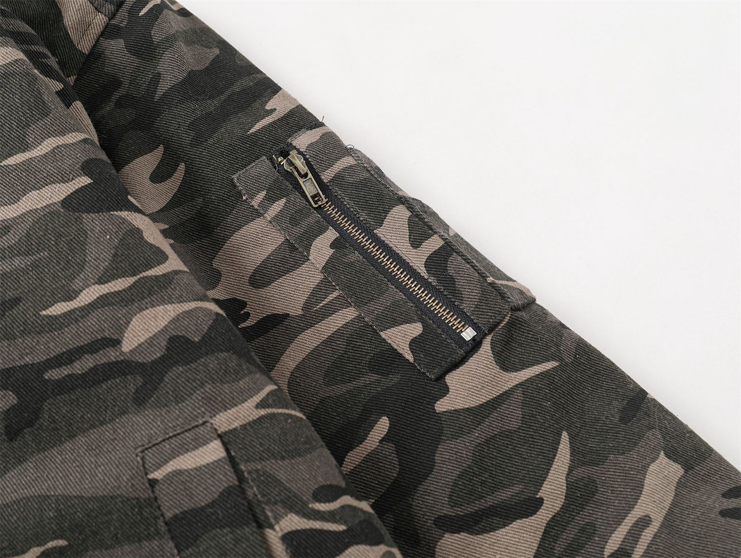 Camouflage Fur Collar Hooded Padded Jacket WN11555