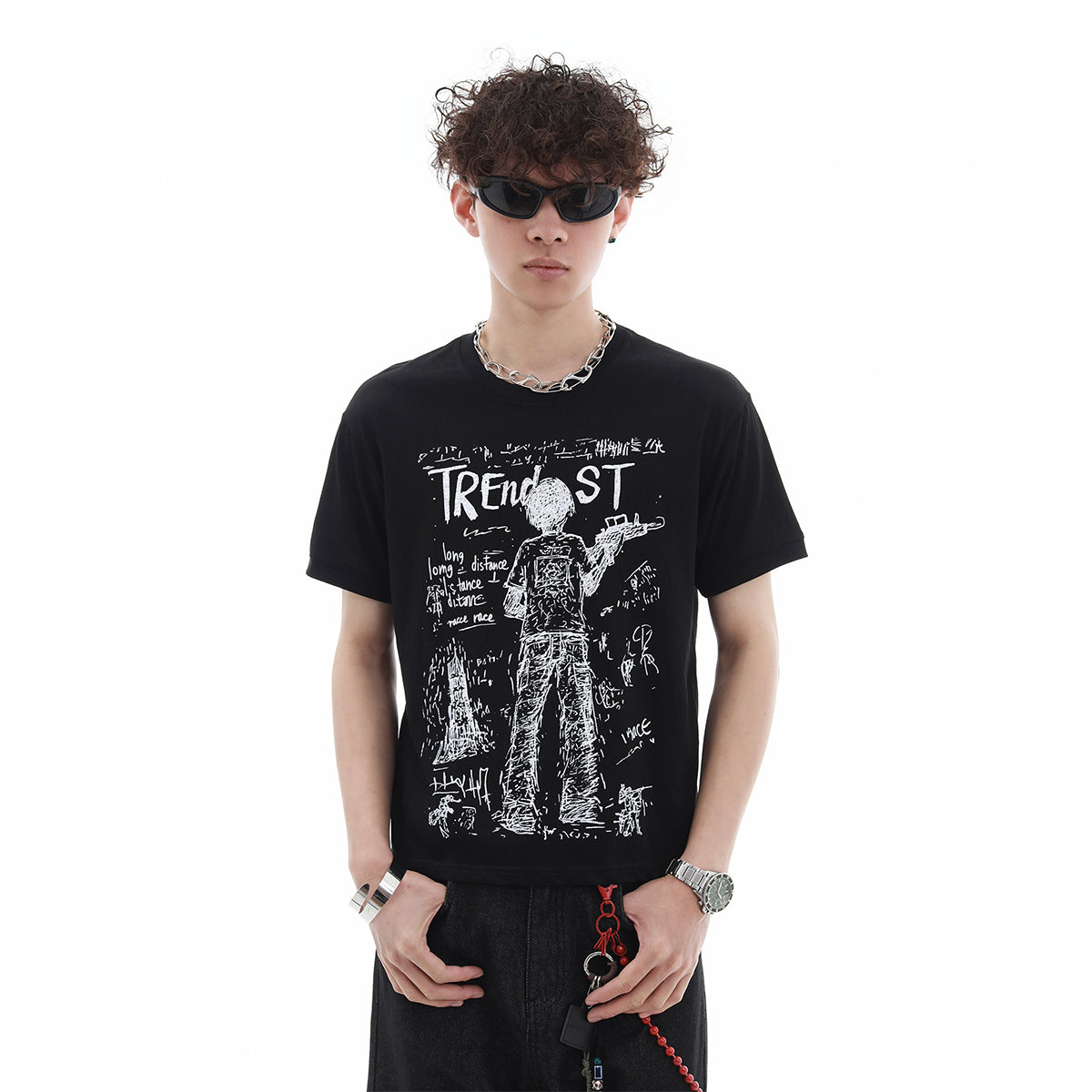 Print Breathable Short Sleeve T-Shirt WN15741