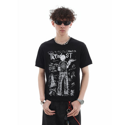 Print Breathable Short Sleeve T-Shirt WN15741