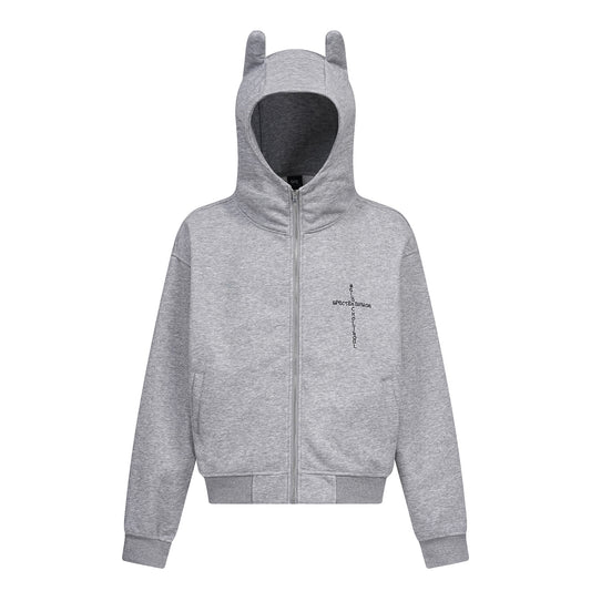 Cross EMBROIDERY ZIPPER HOODIE WN11502