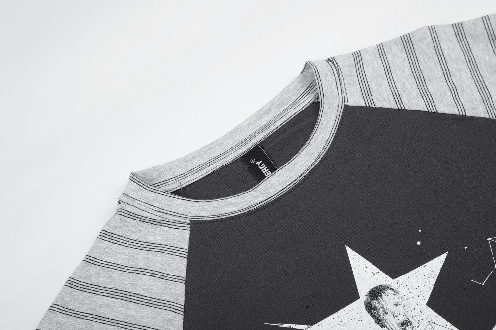 Star Graphic Raglan Long Sleeve T-Shirt WN27991