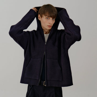 Zipper Knit Hoodie WN21560