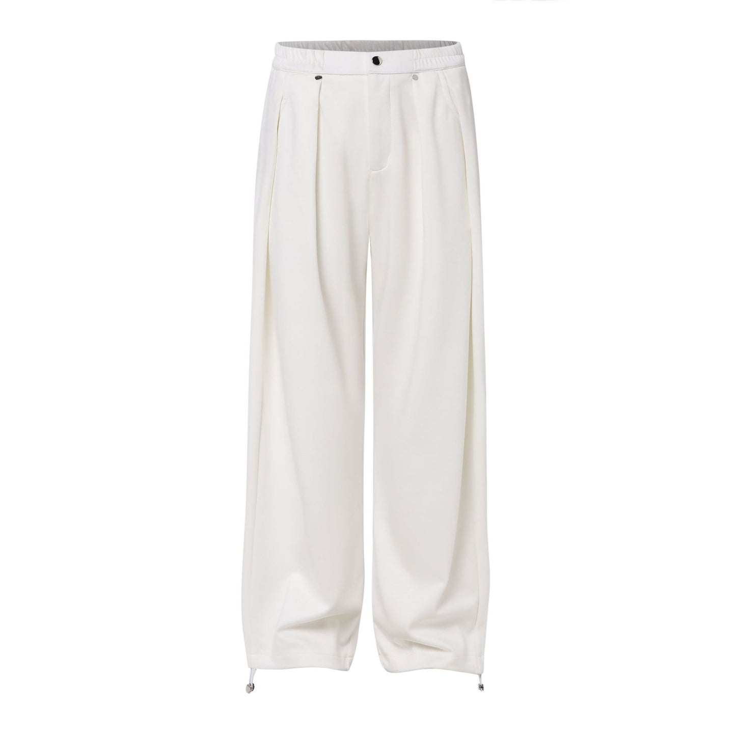 Pleats Draped Straight Sweatpants WN25822