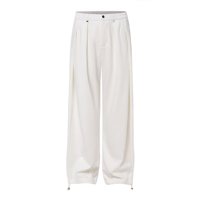 Pleats Draped Straight Sweatpants WN25822