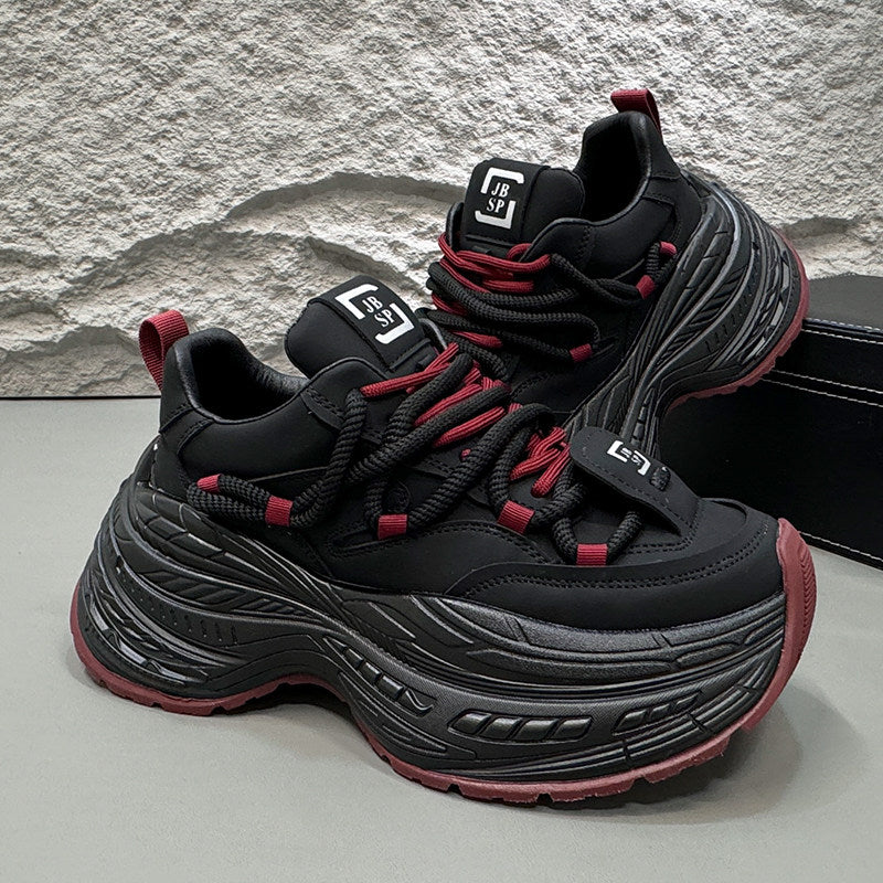 Rope Lace Panel Chunky Sole Sneakers WN24641