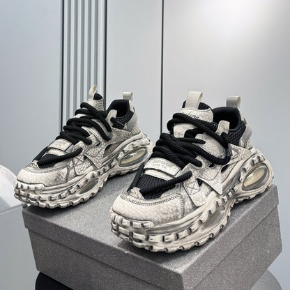 Breathable Thick-Sole Height-Increasing Dad Sneakers WN24736