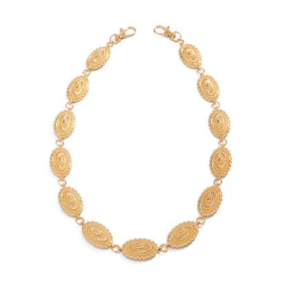 Oval Pattern Metal Pants Chain WN21058