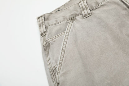Washed Multi-Pocket Wide Leg Cargo Pants WN25852