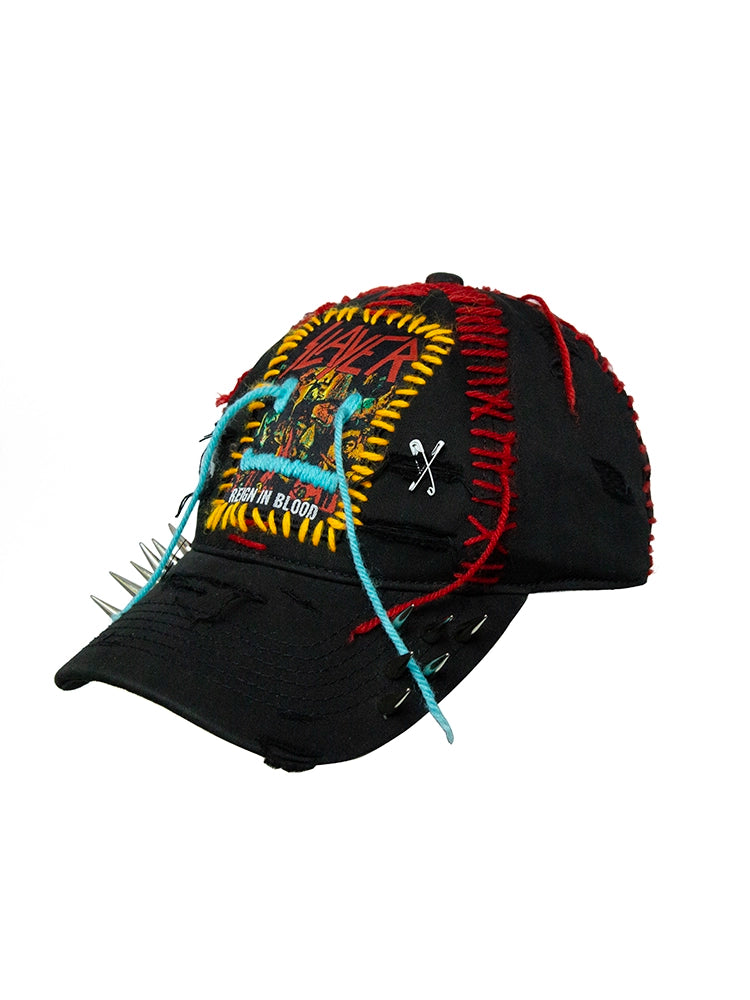 Embroidery Rivet Deep Curved-Brim Cap WN21100