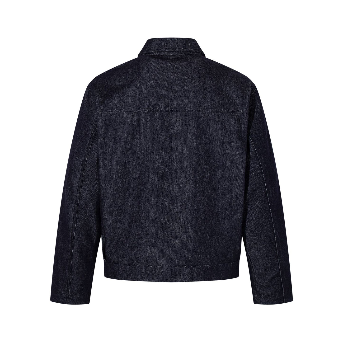 Washed Raw Denim Metal Buckle Jacket & Wide Leg Denim Jeans Setup WN23048