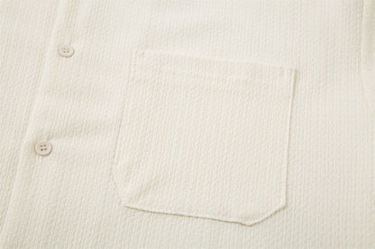 Textured Pocket Short Sleeve Shirt WN26823