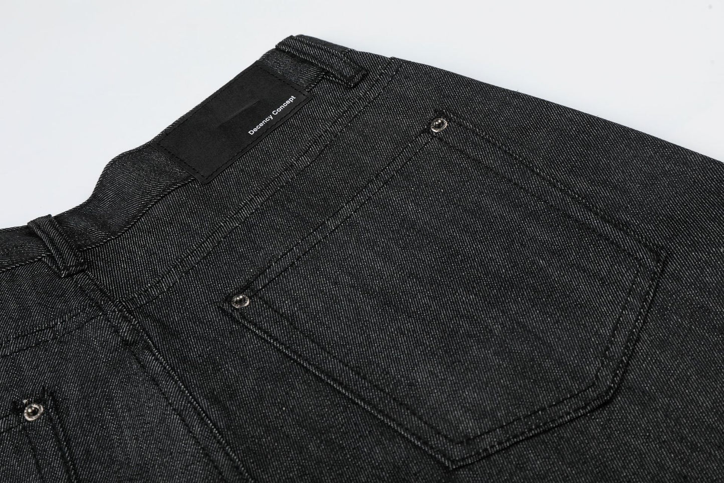 Raw Denim Rivet Wide Leg Half Pants WN26059