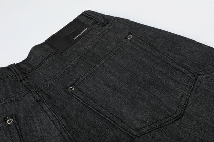 Raw Denim Rivet Wide Leg Half Pants WN26059