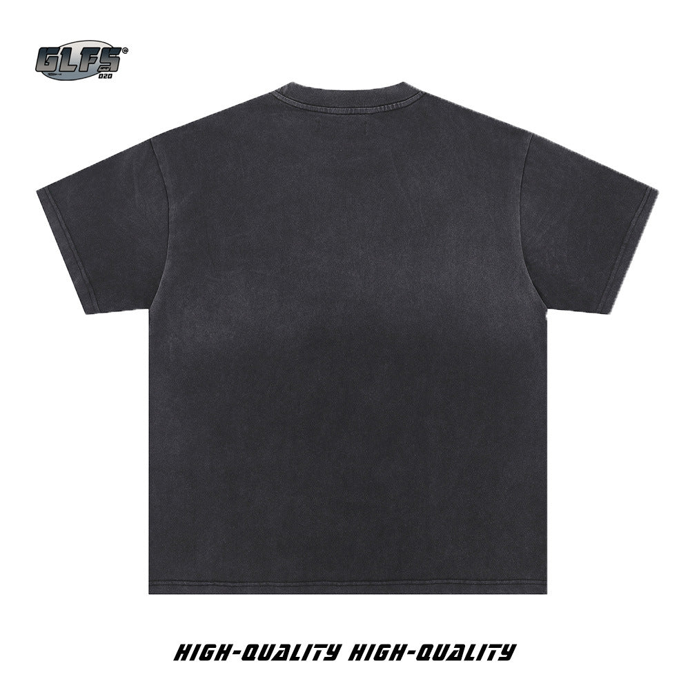 Washed Graffiti Art Short Sleeve T-Shirt WN26584