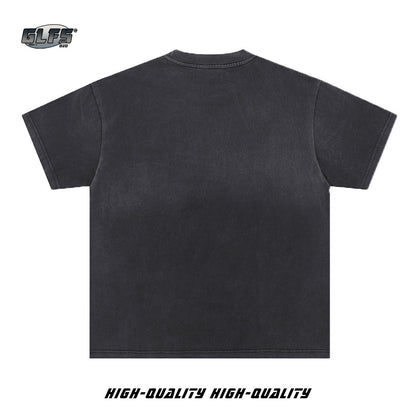 Washed Graffiti Art Short Sleeve T-Shirt WN26584