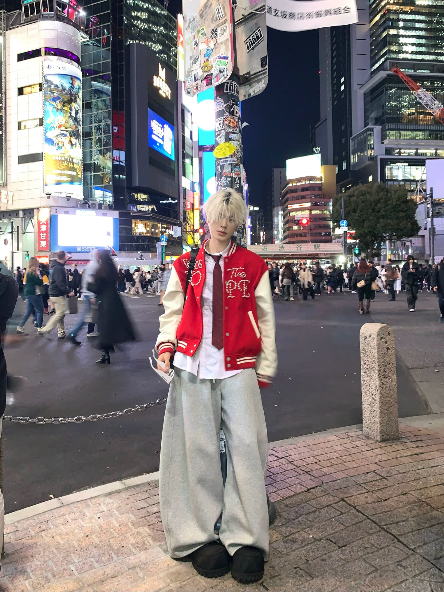 Colorblock Knit Patchwork Jacket WN19836