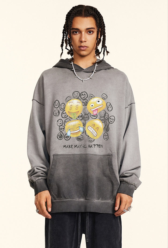 Print Oversize Hoodie WN9953