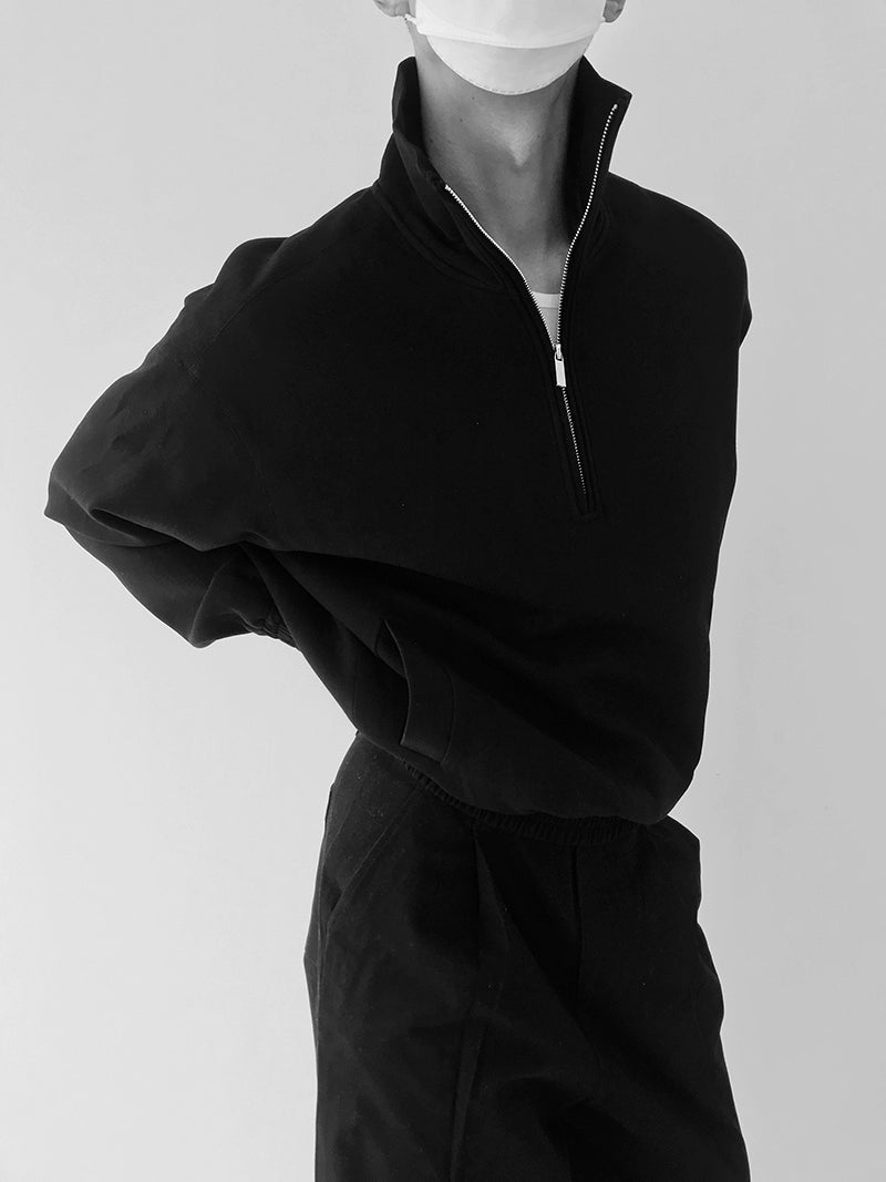 Half Zipper Stand Collar Sweatshirt WN21619