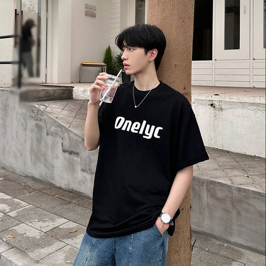 Letter Print Short Sleeve T-Shirt WN24974