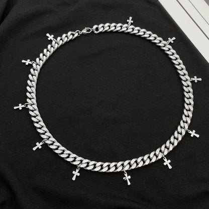 Cross Pendant Chain Necklace WN25097