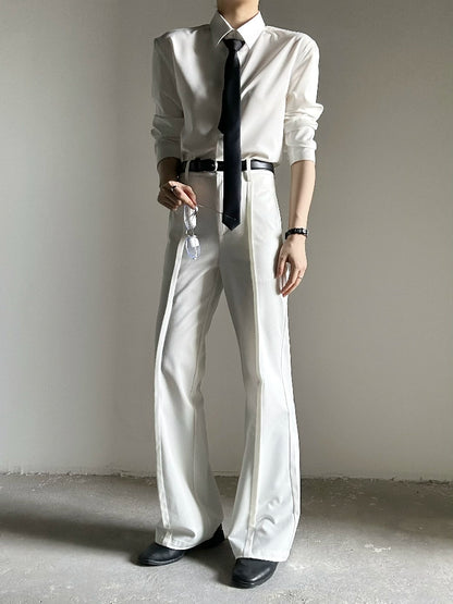 Waistband Design Flare Trousers WN19665