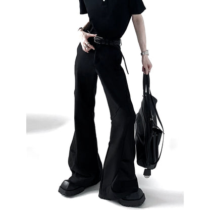 Pleats Design Flare Trousers WN20354