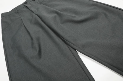 Deconstruction Pleats Draped Wide Leg Trousers WN25894