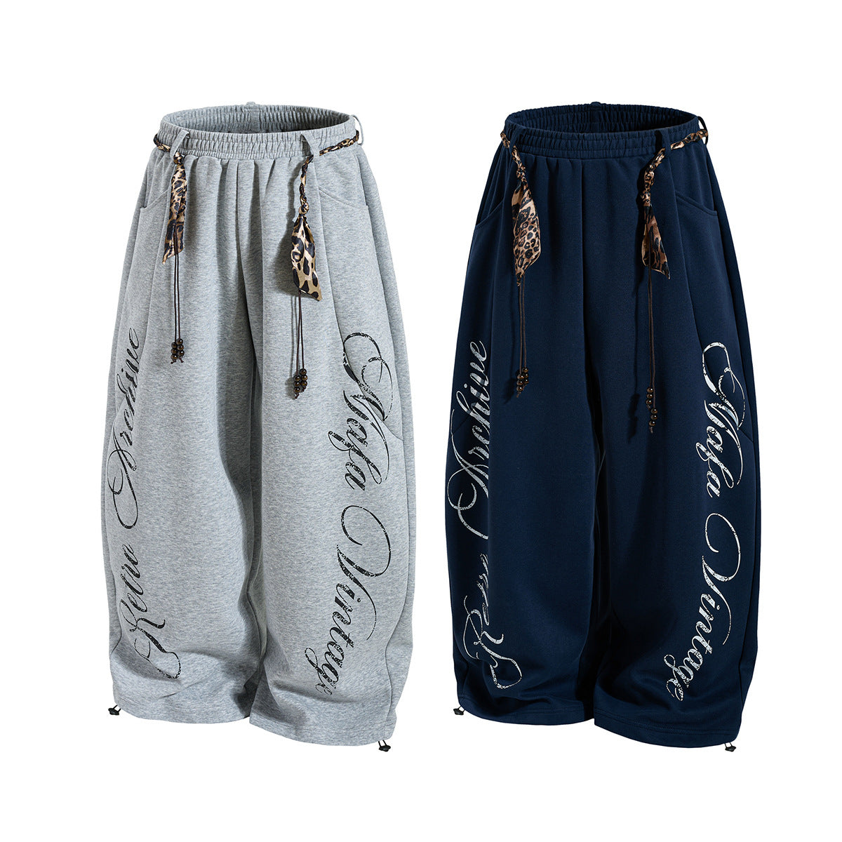 Sporty Curved Wide Leg Pants WN25690