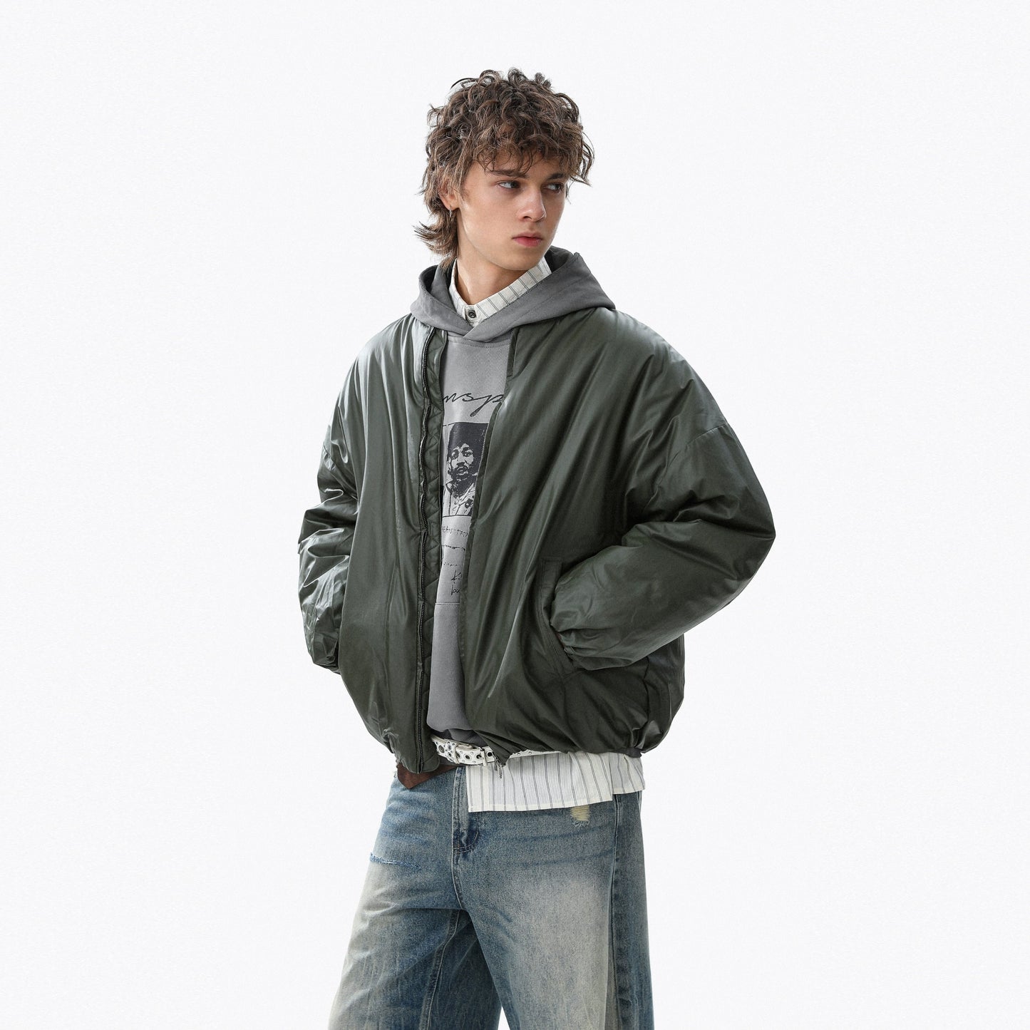 Plain Zipper Jacket WN22101