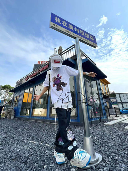 Heavyweight Graffiti Print Short Sleeve T-Shirt WN24131