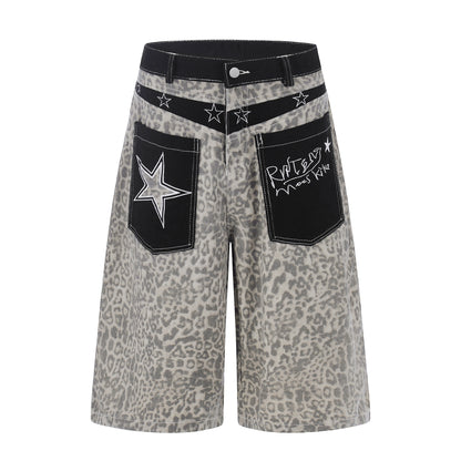 Leopard Star Pocket Half Pants WN25521