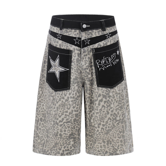 Leopard Star Pocket Half Pants WN25521