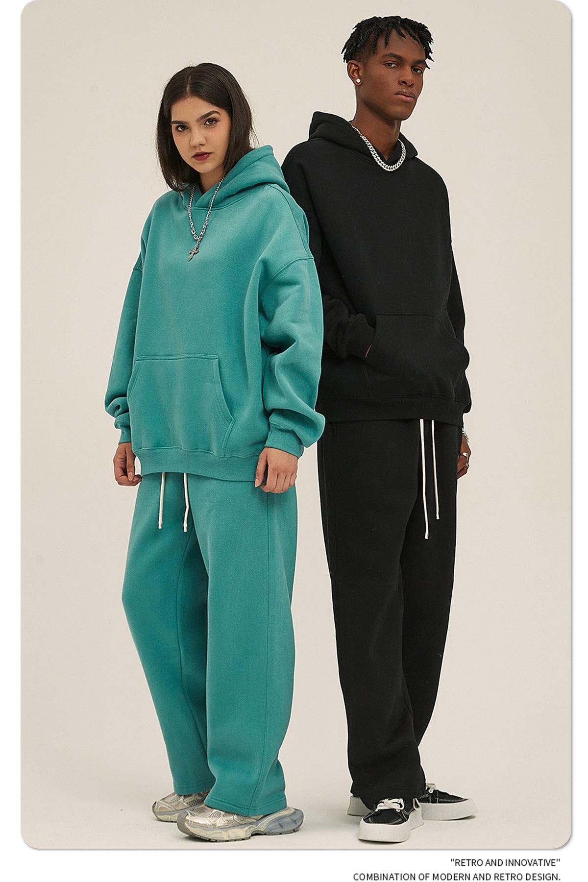 Oversize Heavyweight Hoodie & Heavyweight Sweatpants Setup WN6638