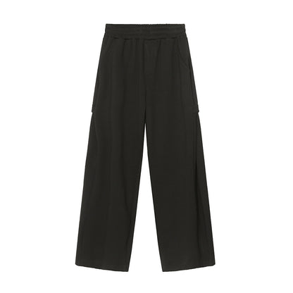 Standing-Collar Jacket & Wide Leg Pants Setup WN24967