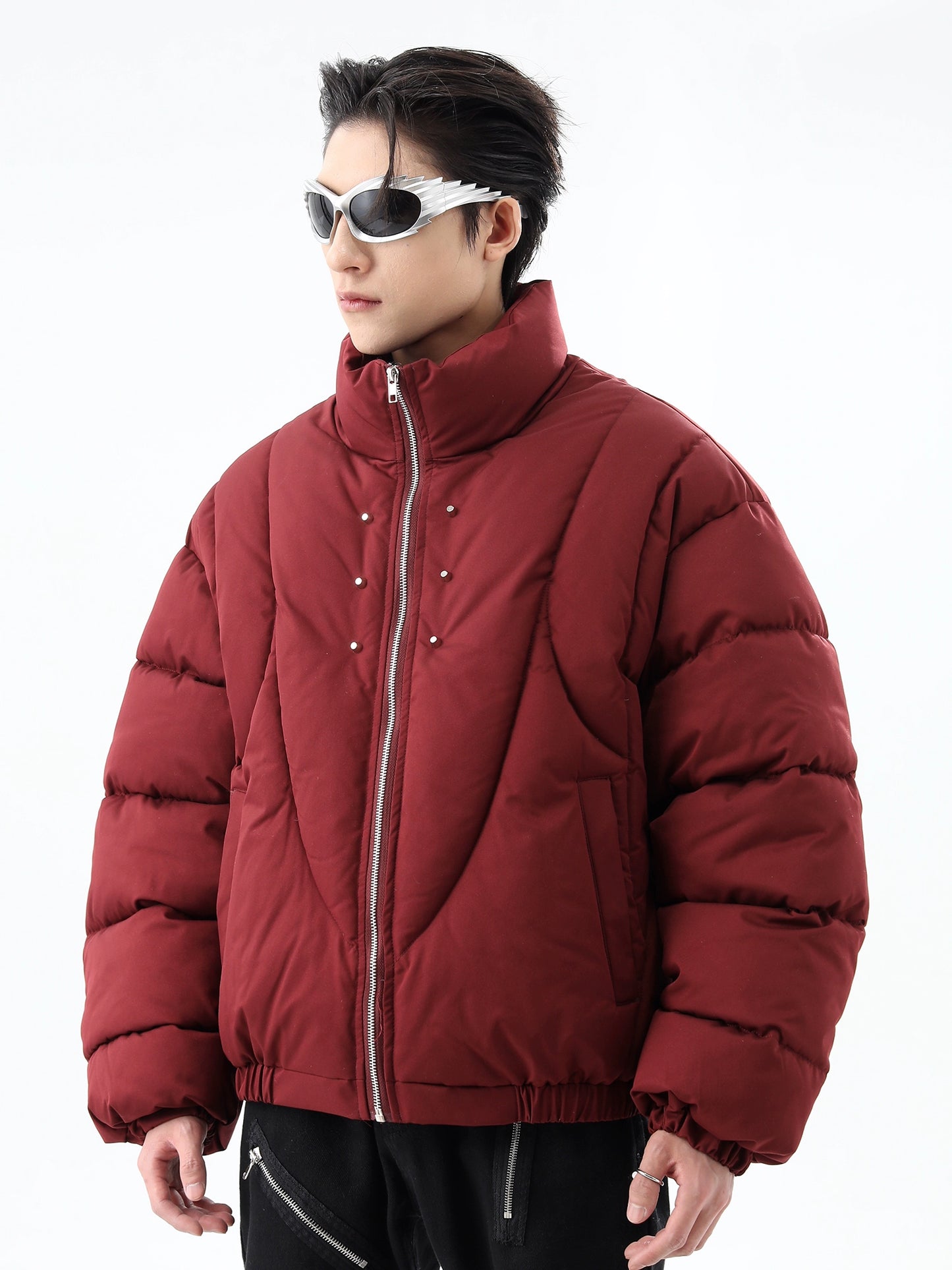 Short Stand-Neck Puffer Jacket WN10459