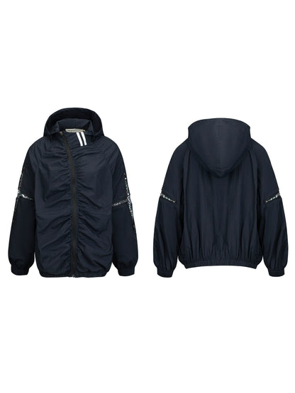 Print Sun Protection Sporty Zipper Hoodie WN18878