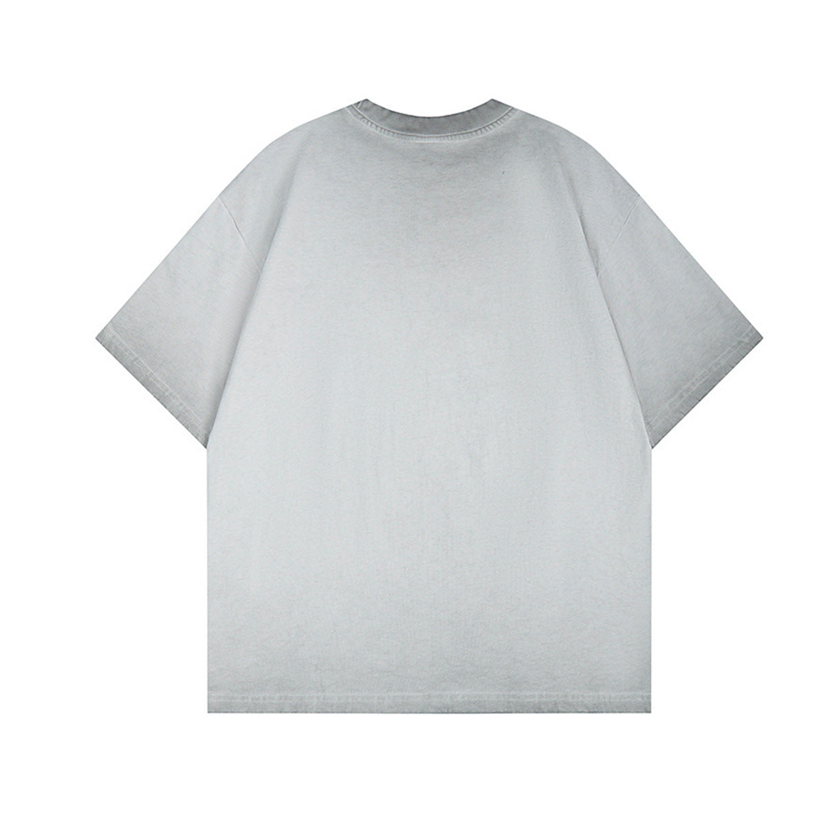 Washed Portrait Print Short Sleeve T-Shirt WN25795