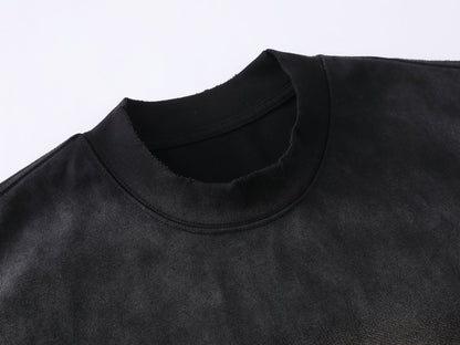 Heavyweight Spray Print Oversize Short Sleeve T-Shirt WN25821